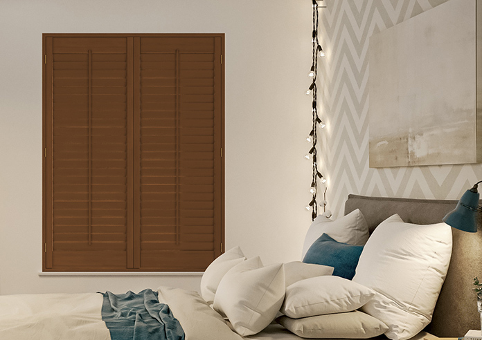 Kensington, Antique Cherry - Full Height Twist&Fit Plantation Shutter - Image 7